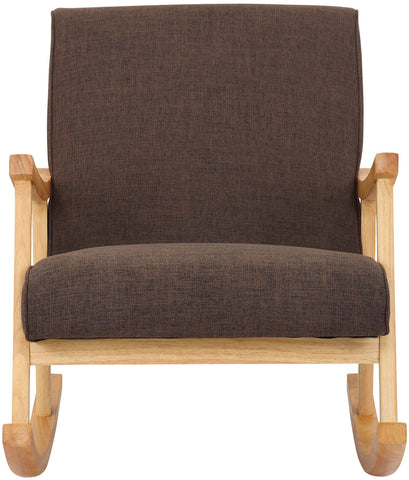 TPFLiving Schaukelstuhl Morello Stoff Gestell Kautschukhokz natur TPFLiving Schaukelstuhl Morello Stoff Gestell Kautschukhokz natur