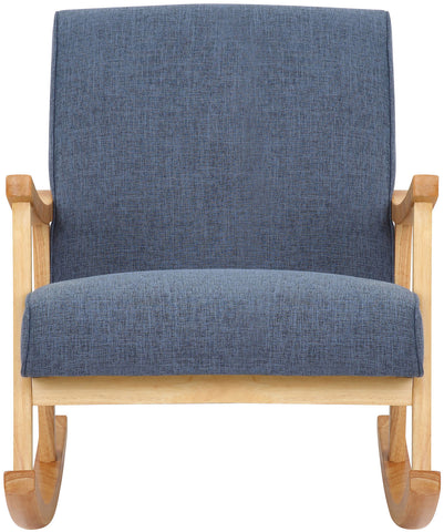 TPFLiving Schaukelstuhl Morello Stoff Gestell Kautschukhokz natur TPFLiving Schaukelstuhl Morello Stoff Gestell Kautschukhokz natur