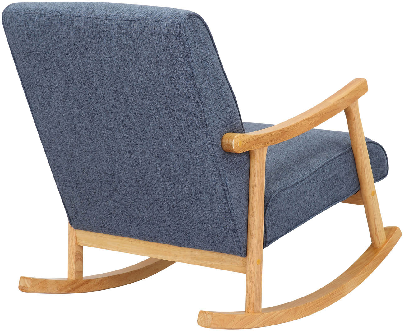 TPFLiving Schaukelstuhl Morello Stoff Gestell Kautschukhokz natur TPFLiving Schaukelstuhl Morello Stoff Gestell Kautschukhokz natur