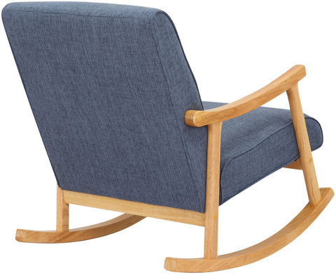 TPFLiving Schaukelstuhl Morello Stoff Gestell Kautschukhokz natur TPFLiving Schaukelstuhl Morello Stoff Gestell Kautschukhokz natur