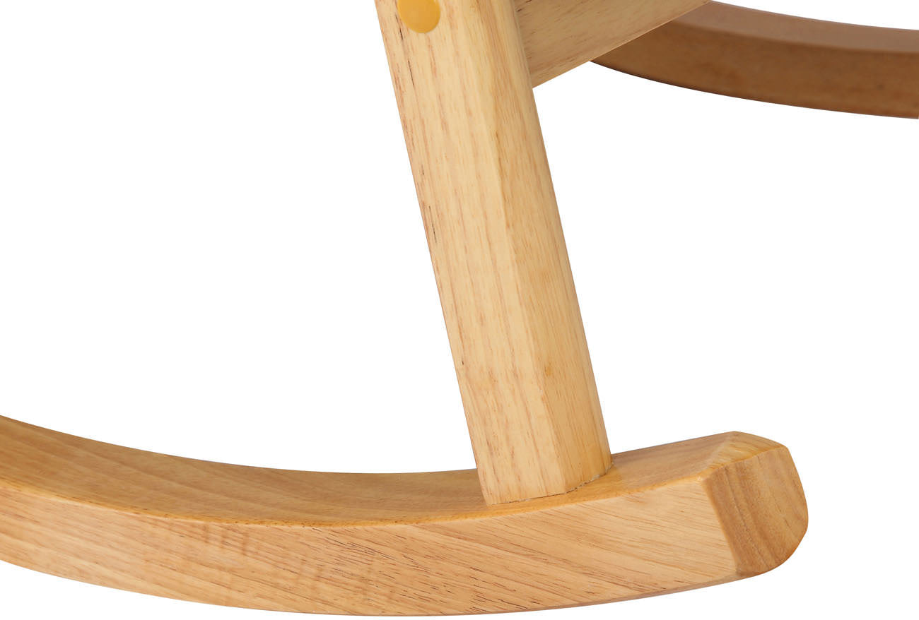 TPFLiving Schaukelstuhl Morello Stoff Gestell Kautschukhokz natur TPFLiving Schaukelstuhl Morello Stoff Gestell Kautschukhokz natur