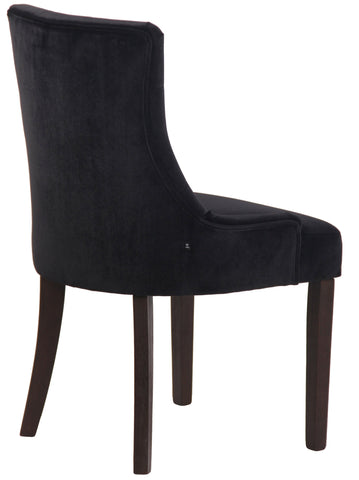 TPFLiving Esszimmerstuhl Iverno Samt Gestell Kautschukholz antik-dunkel TPFLiving Esszimmerstuhl Iverno Samt Gestell Kautschukholz antik-dunkel