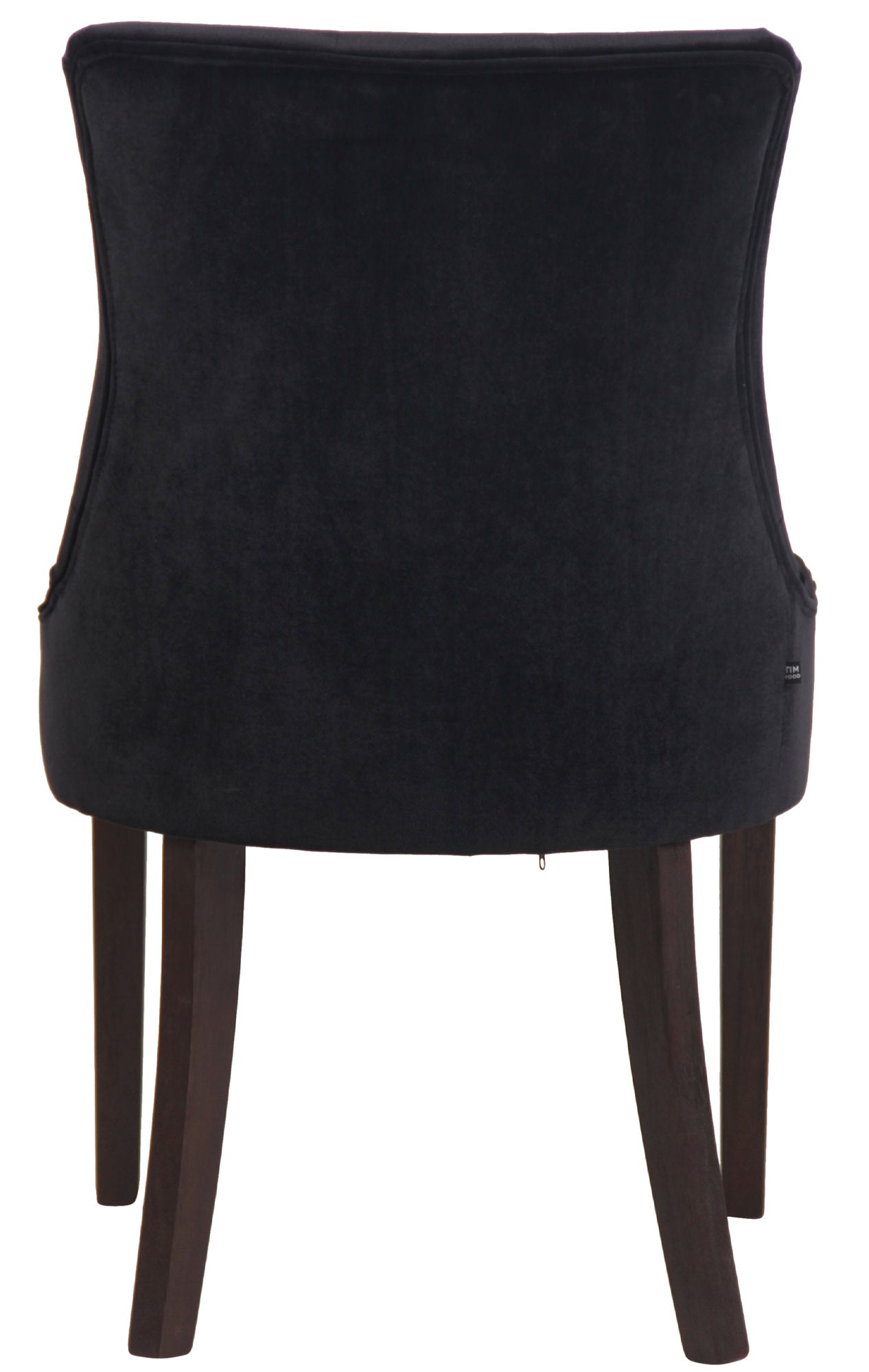 TPFLiving Esszimmerstuhl Iverno Samt Gestell Kautschukholz antik-dunkel TPFLiving Esszimmerstuhl Iverno Samt Gestell Kautschukholz antik-dunkel