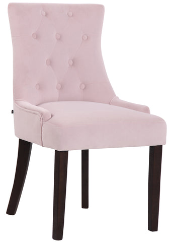 TPFLiving Esszimmerstuhl Iverno Samt Gestell Kautschukholz antik-dunkel TPFLiving Esszimmerstuhl Iverno Samt Gestell Kautschukholz antik-dunkel