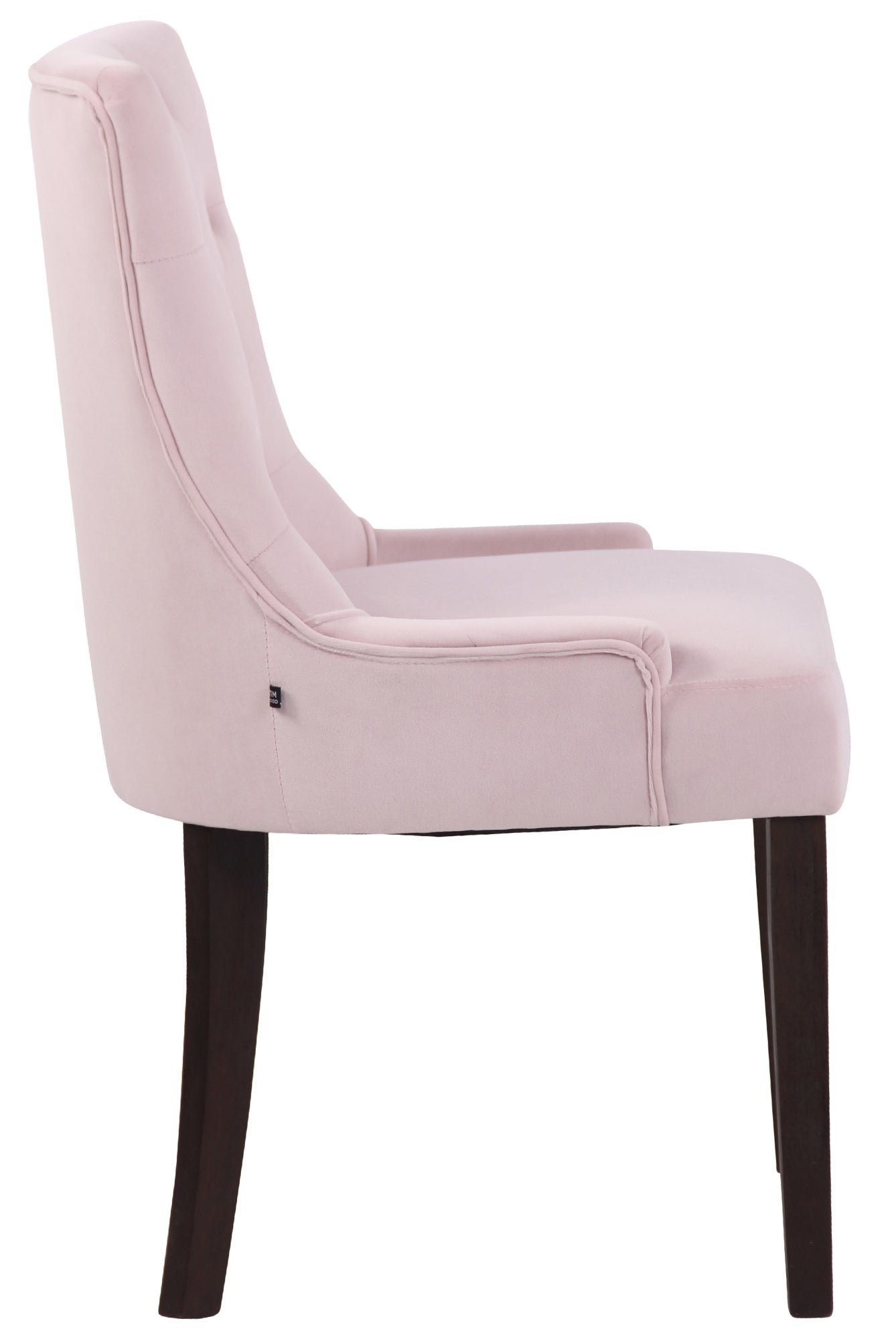 TPFLiving Esszimmerstuhl Iverno Samt Gestell Kautschukholz antik-dunkel TPFLiving Esszimmerstuhl Iverno Samt Gestell Kautschukholz antik-dunkel