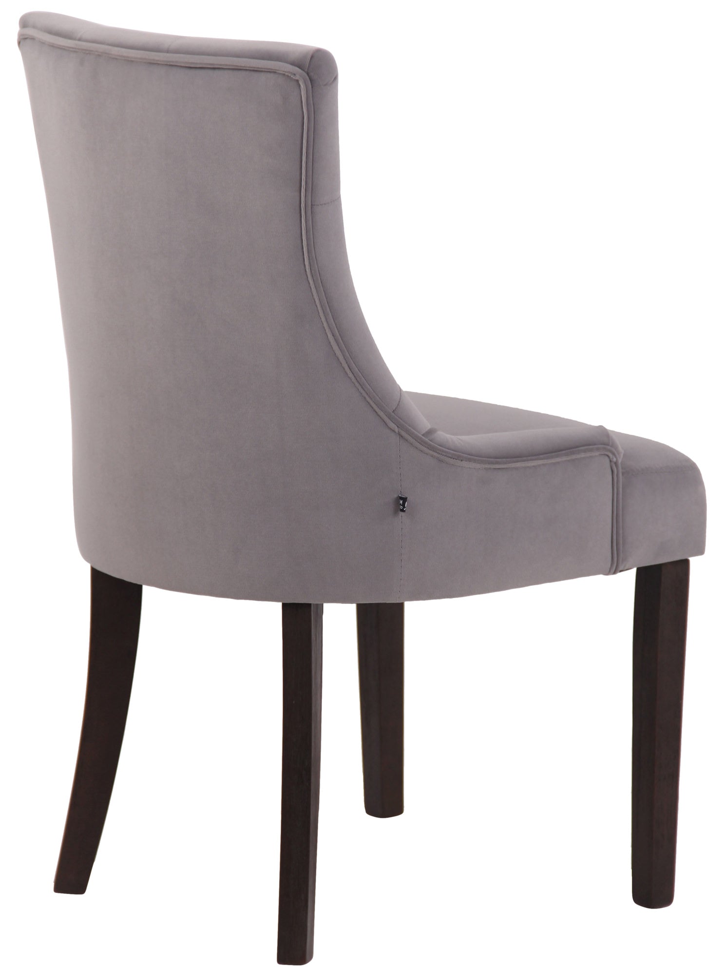 TPFLiving Esszimmerstuhl Iverno Samt Gestell Kautschukholz antik-dunkel TPFLiving Esszimmerstuhl Iverno Samt Gestell Kautschukholz antik-dunkel