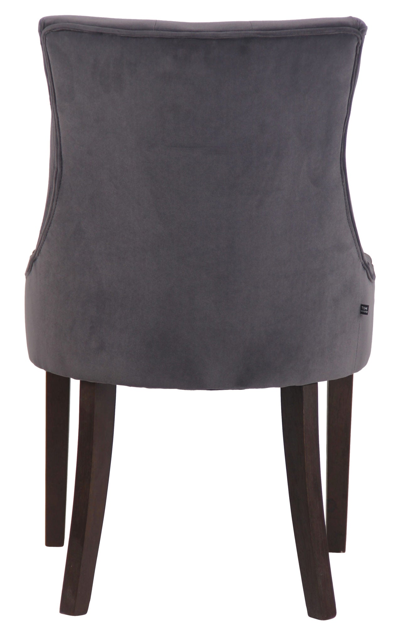 TPFLiving Esszimmerstuhl Iverno Samt Gestell Kautschukholz antik-dunkel TPFLiving Esszimmerstuhl Iverno Samt Gestell Kautschukholz antik-dunkel