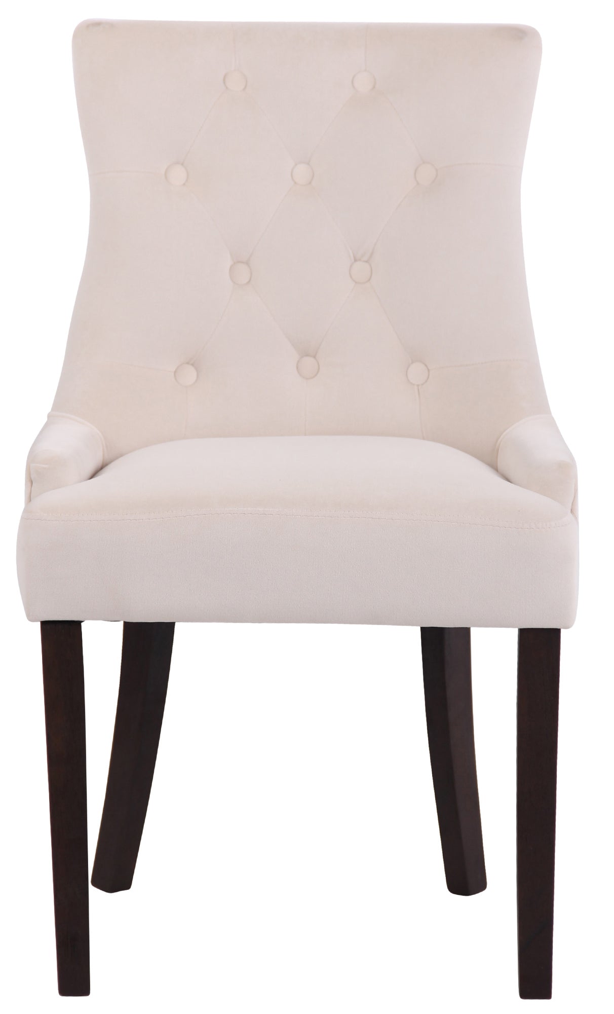 TPFLiving Esszimmerstuhl Iverno Samt Gestell Kautschukholz antik-dunkel TPFLiving Esszimmerstuhl Iverno Samt Gestell Kautschukholz antik-dunkel