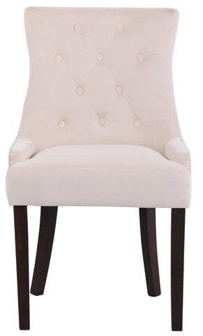 TPFLiving Esszimmerstuhl Iverno Samt Gestell Kautschukholz antik-dunkel TPFLiving Esszimmerstuhl Iverno Samt Gestell Kautschukholz antik-dunkel