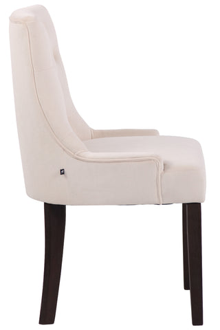 TPFLiving Esszimmerstuhl Iverno Samt Gestell Kautschukholz antik-dunkel TPFLiving Esszimmerstuhl Iverno Samt Gestell Kautschukholz antik-dunkel