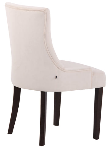 TPFLiving Esszimmerstuhl Iverno Samt Gestell Kautschukholz antik-dunkel TPFLiving Esszimmerstuhl Iverno Samt Gestell Kautschukholz antik-dunkel