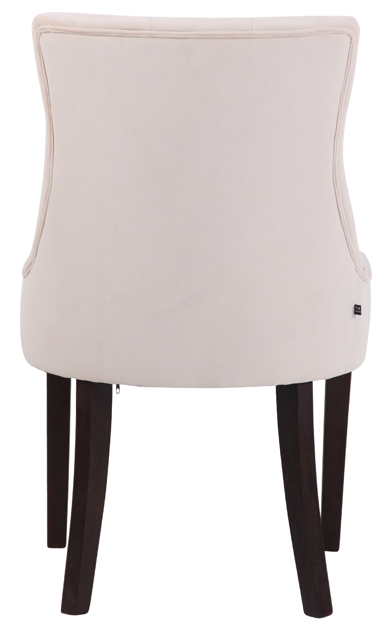 TPFLiving Esszimmerstuhl Iverno Samt Gestell Kautschukholz antik-dunkel TPFLiving Esszimmerstuhl Iverno Samt Gestell Kautschukholz antik-dunkel