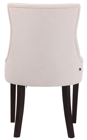 TPFLiving Esszimmerstuhl Iverno Samt Gestell Kautschukholz antik-dunkel TPFLiving Esszimmerstuhl Iverno Samt Gestell Kautschukholz antik-dunkel