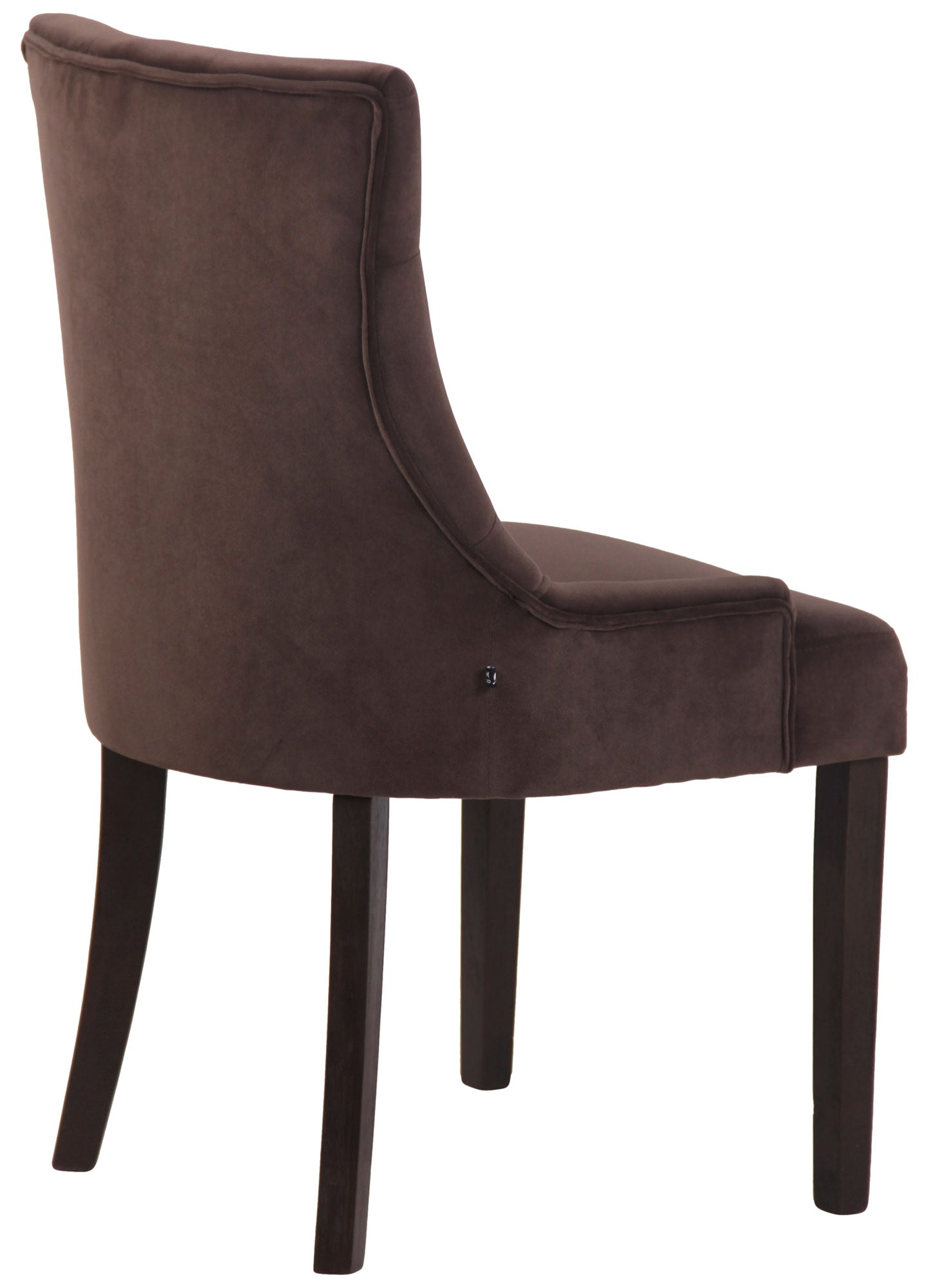TPFLiving Esszimmerstuhl Iverno Samt Gestell Kautschukholz antik-dunkel TPFLiving Esszimmerstuhl Iverno Samt Gestell Kautschukholz antik-dunkel