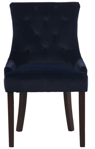 TPFLiving Esszimmerstuhl Iverno Samt Gestell Kautschukholz antik-dunkel TPFLiving Esszimmerstuhl Iverno Samt Gestell Kautschukholz antik-dunkel