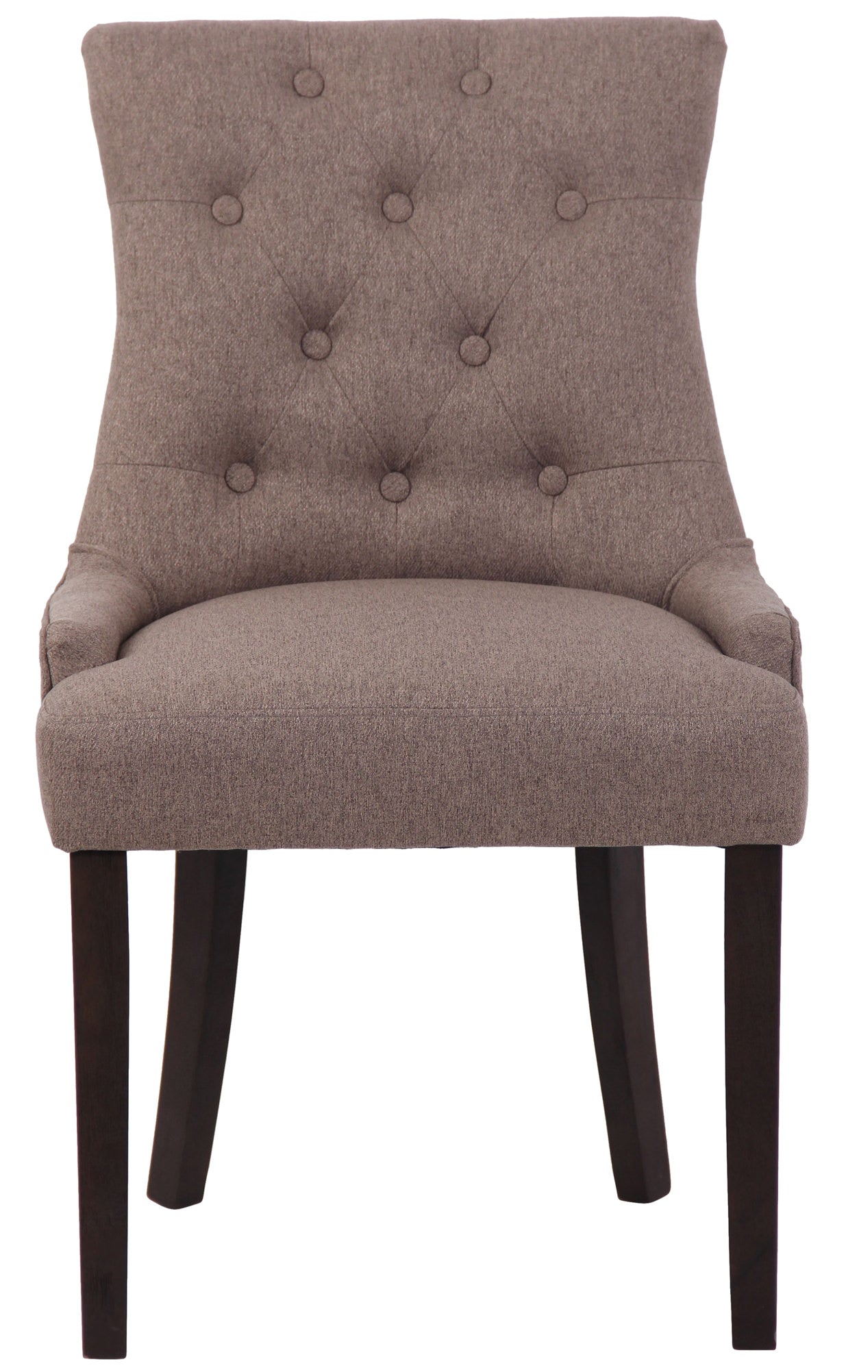 TPFLiving Esszimmerstuhl Iverno Stoff Gestell Kautschukholz antik-dunkel TPFLiving Esszimmerstuhl Iverno Stoff Gestell Kautschukholz antik-dunkel