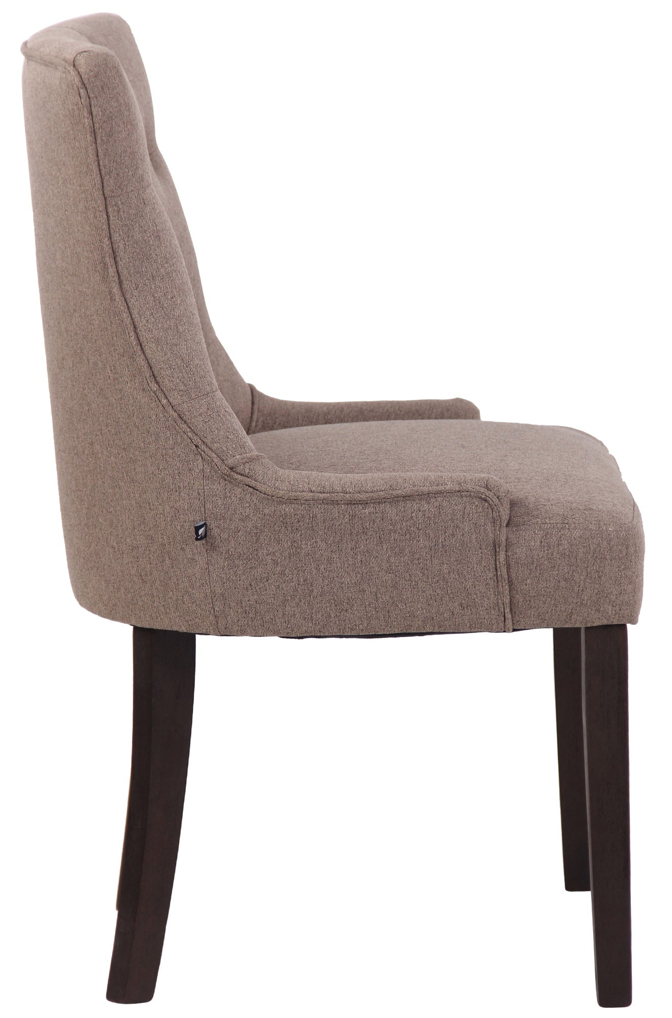 TPFLiving Esszimmerstuhl Iverno Stoff Gestell Kautschukholz antik-dunkel TPFLiving Esszimmerstuhl Iverno Stoff Gestell Kautschukholz antik-dunkel