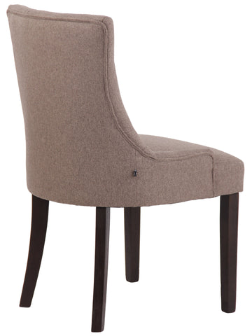 TPFLiving Esszimmerstuhl Iverno Stoff Gestell Kautschukholz antik-dunkel TPFLiving Esszimmerstuhl Iverno Stoff Gestell Kautschukholz antik-dunkel