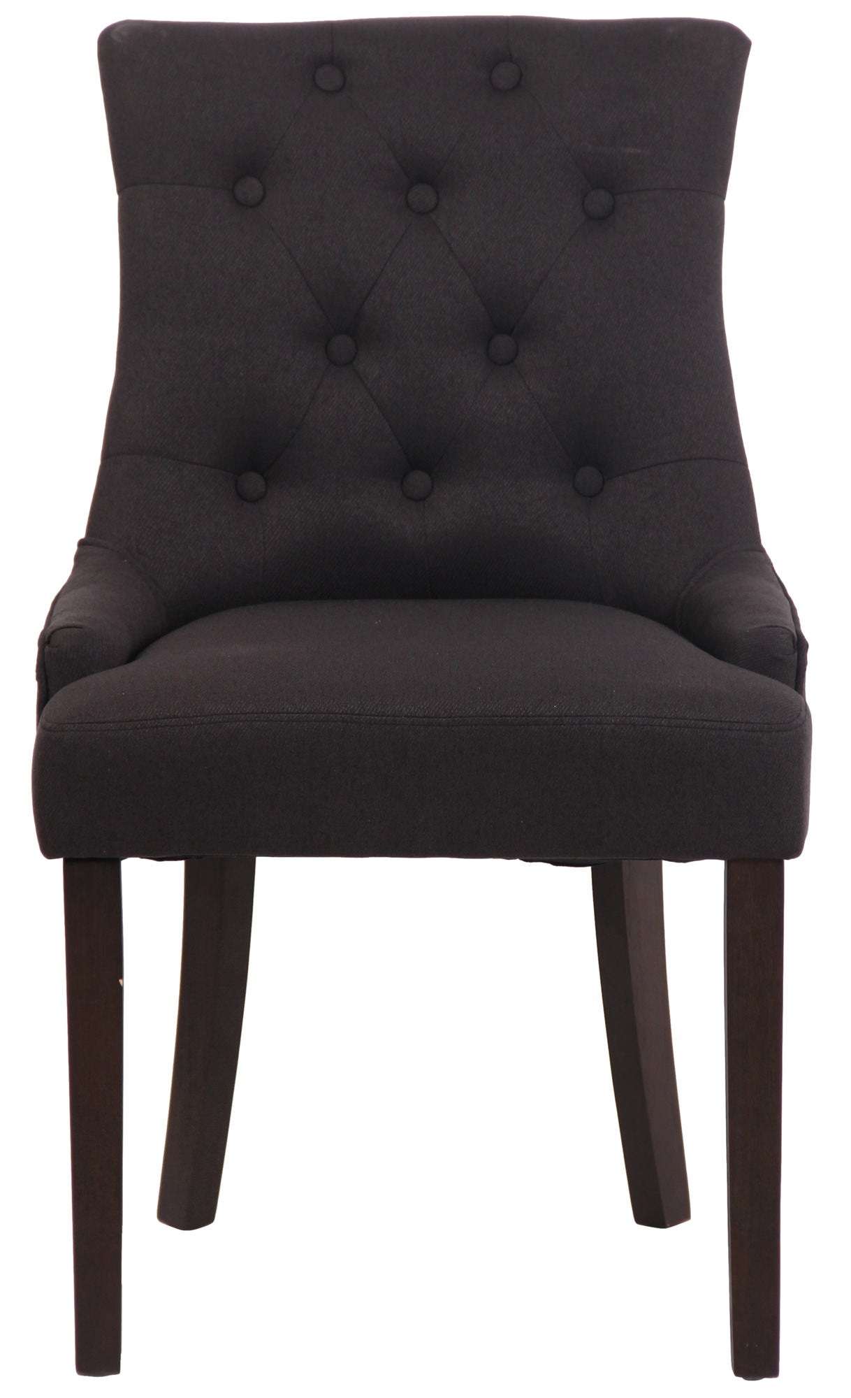 TPFLiving Esszimmerstuhl Iverno Stoff Gestell Kautschukholz antik-dunkel TPFLiving Esszimmerstuhl Iverno Stoff Gestell Kautschukholz antik-dunkel