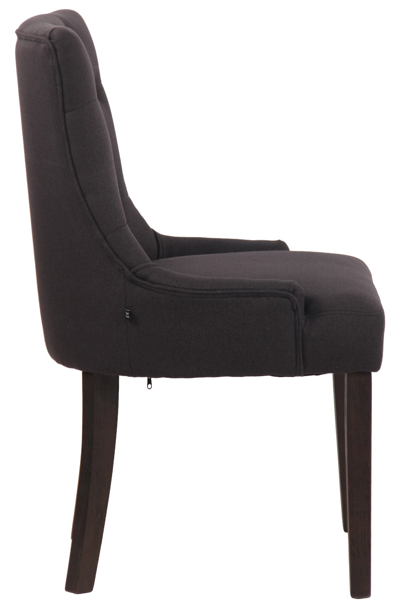 TPFLiving Esszimmerstuhl Iverno Stoff Gestell Kautschukholz antik-dunkel TPFLiving Esszimmerstuhl Iverno Stoff Gestell Kautschukholz antik-dunkel