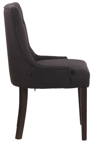 TPFLiving Esszimmerstuhl Iverno Stoff Gestell Kautschukholz antik-dunkel TPFLiving Esszimmerstuhl Iverno Stoff Gestell Kautschukholz antik-dunkel