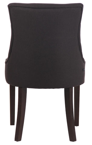 TPFLiving Esszimmerstuhl Iverno Stoff Gestell Kautschukholz antik-dunkel TPFLiving Esszimmerstuhl Iverno Stoff Gestell Kautschukholz antik-dunkel