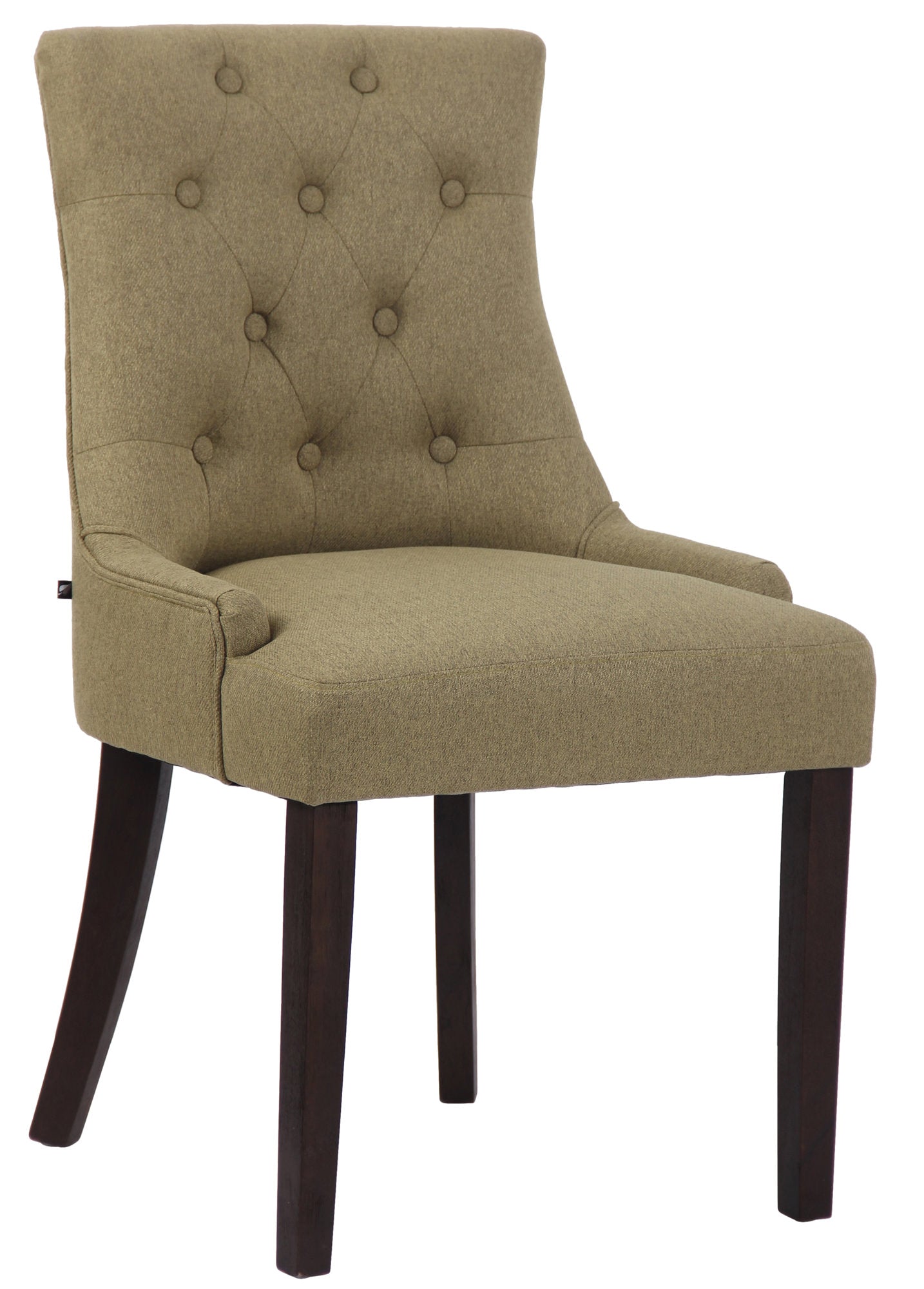 TPFLiving Esszimmerstuhl Iverno Stoff Gestell Kautschukholz antik-dunkel TPFLiving Esszimmerstuhl Iverno Stoff Gestell Kautschukholz antik-dunkel