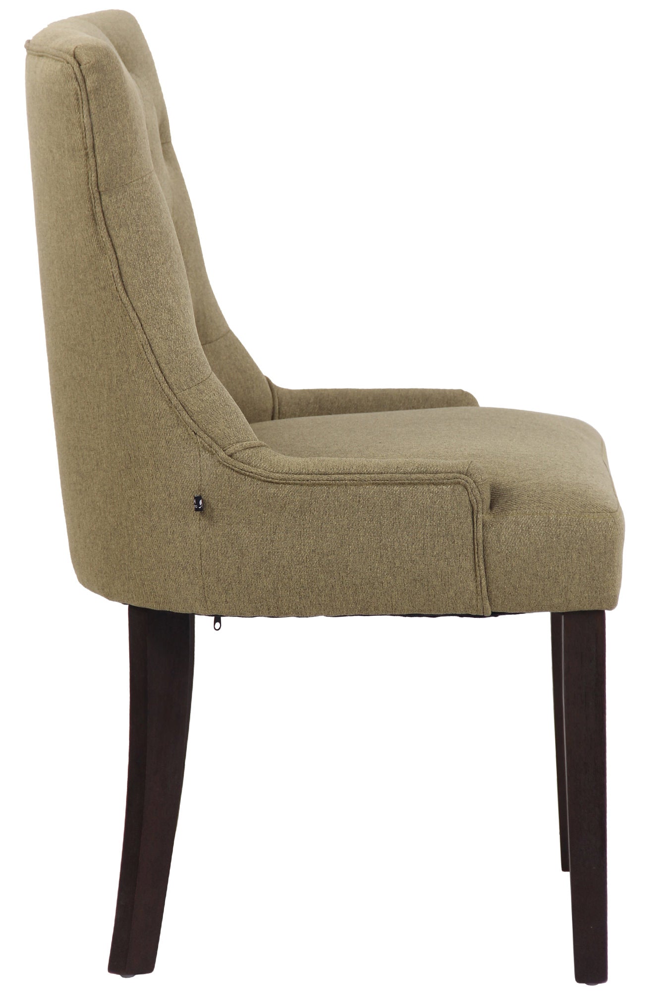 TPFLiving Esszimmerstuhl Iverno Stoff Gestell Kautschukholz antik-dunkel TPFLiving Esszimmerstuhl Iverno Stoff Gestell Kautschukholz antik-dunkel