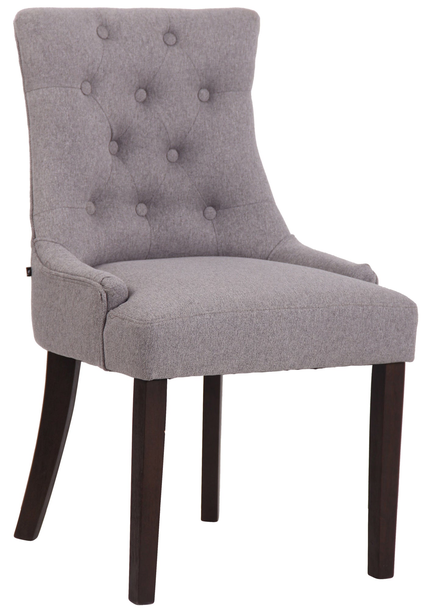 TPFLiving Esszimmerstuhl Iverno Stoff Gestell Kautschukholz antik-dunkel TPFLiving Esszimmerstuhl Iverno Stoff Gestell Kautschukholz antik-dunkel