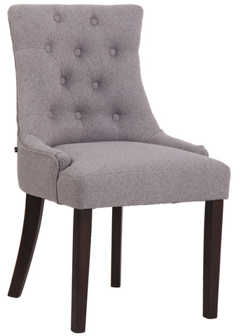 TPFLiving Esszimmerstuhl Iverno Stoff Gestell Kautschukholz antik-dunkel TPFLiving Esszimmerstuhl Iverno Stoff Gestell Kautschukholz antik-dunkel