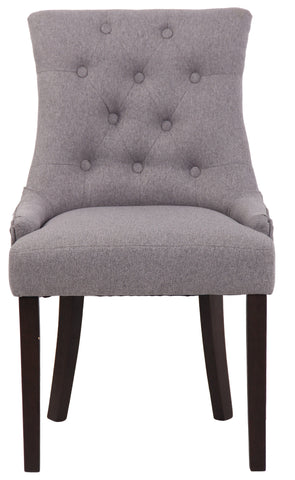 TPFLiving Esszimmerstuhl Iverno Stoff Gestell Kautschukholz antik-dunkel TPFLiving Esszimmerstuhl Iverno Stoff Gestell Kautschukholz antik-dunkel