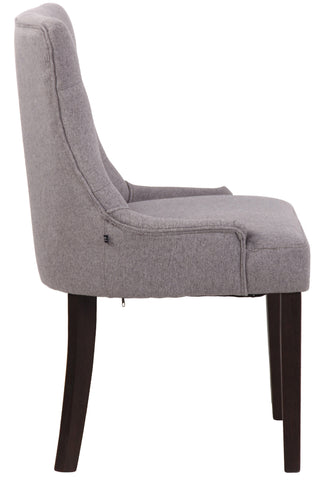 TPFLiving Esszimmerstuhl Iverno Stoff Gestell Kautschukholz antik-dunkel TPFLiving Esszimmerstuhl Iverno Stoff Gestell Kautschukholz antik-dunkel