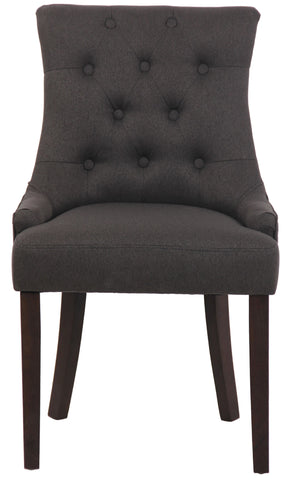 TPFLiving Esszimmerstuhl Iverno Stoff Gestell Kautschukholz antik-dunkel TPFLiving Esszimmerstuhl Iverno Stoff Gestell Kautschukholz antik-dunkel