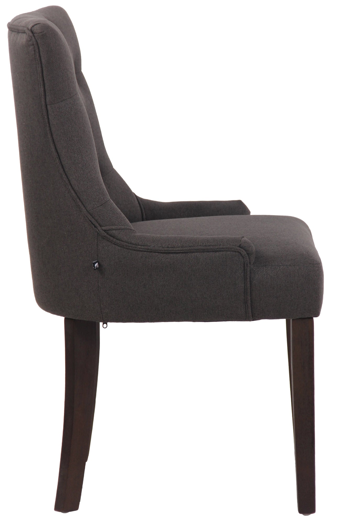 TPFLiving Esszimmerstuhl Iverno Stoff Gestell Kautschukholz antik-dunkel TPFLiving Esszimmerstuhl Iverno Stoff Gestell Kautschukholz antik-dunkel