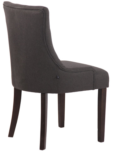 TPFLiving Esszimmerstuhl Iverno Stoff Gestell Kautschukholz antik-dunkel TPFLiving Esszimmerstuhl Iverno Stoff Gestell Kautschukholz antik-dunkel