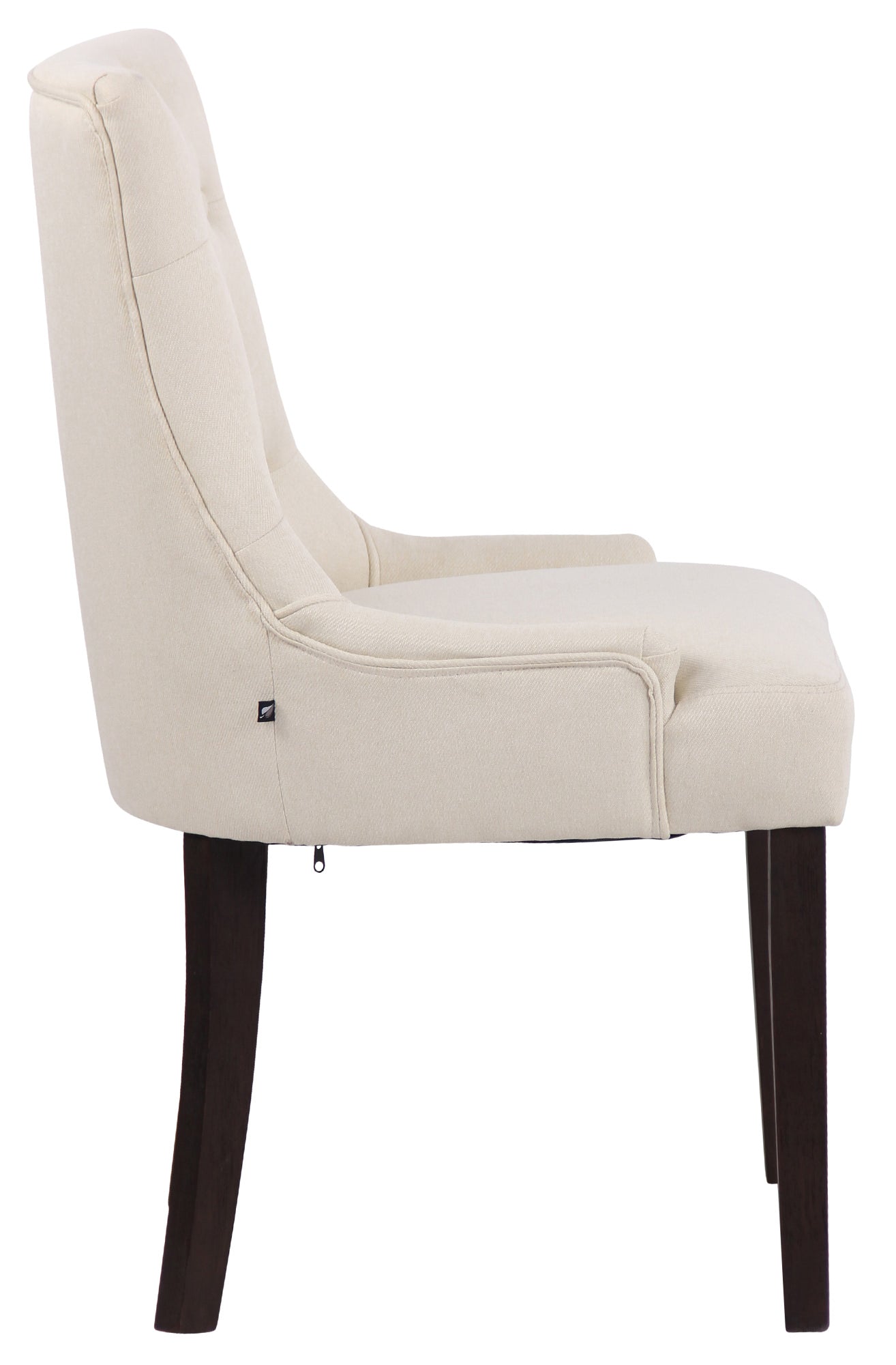 TPFLiving Esszimmerstuhl Iverno Stoff Gestell Kautschukholz antik-dunkel TPFLiving Esszimmerstuhl Iverno Stoff Gestell Kautschukholz antik-dunkel