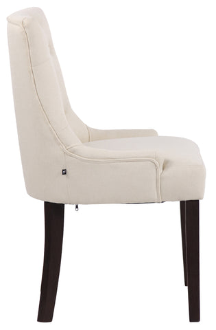 TPFLiving Esszimmerstuhl Iverno Stoff Gestell Kautschukholz antik-dunkel TPFLiving Esszimmerstuhl Iverno Stoff Gestell Kautschukholz antik-dunkel