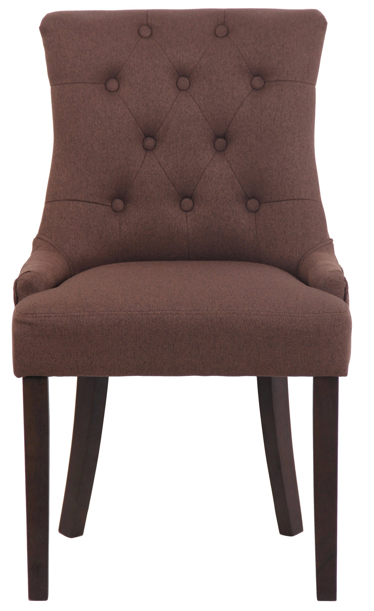 TPFLiving Esszimmerstuhl Iverno Stoff Gestell Kautschukholz antik-dunkel TPFLiving Esszimmerstuhl Iverno Stoff Gestell Kautschukholz antik-dunkel