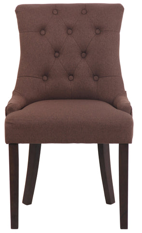 TPFLiving Esszimmerstuhl Iverno Stoff Gestell Kautschukholz antik-dunkel TPFLiving Esszimmerstuhl Iverno Stoff Gestell Kautschukholz antik-dunkel