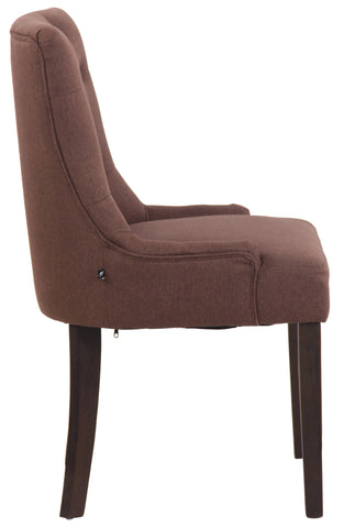 TPFLiving Esszimmerstuhl Iverno Stoff Gestell Kautschukholz antik-dunkel TPFLiving Esszimmerstuhl Iverno Stoff Gestell Kautschukholz antik-dunkel