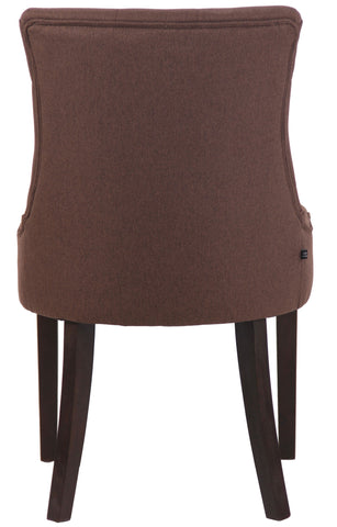 TPFLiving Esszimmerstuhl Iverno Stoff Gestell Kautschukholz antik-dunkel TPFLiving Esszimmerstuhl Iverno Stoff Gestell Kautschukholz antik-dunkel