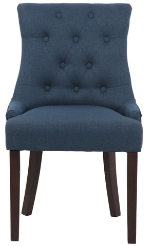 TPFLiving Esszimmerstuhl Iverno Stoff Gestell Kautschukholz antik-dunkel TPFLiving Esszimmerstuhl Iverno Stoff Gestell Kautschukholz antik-dunkel