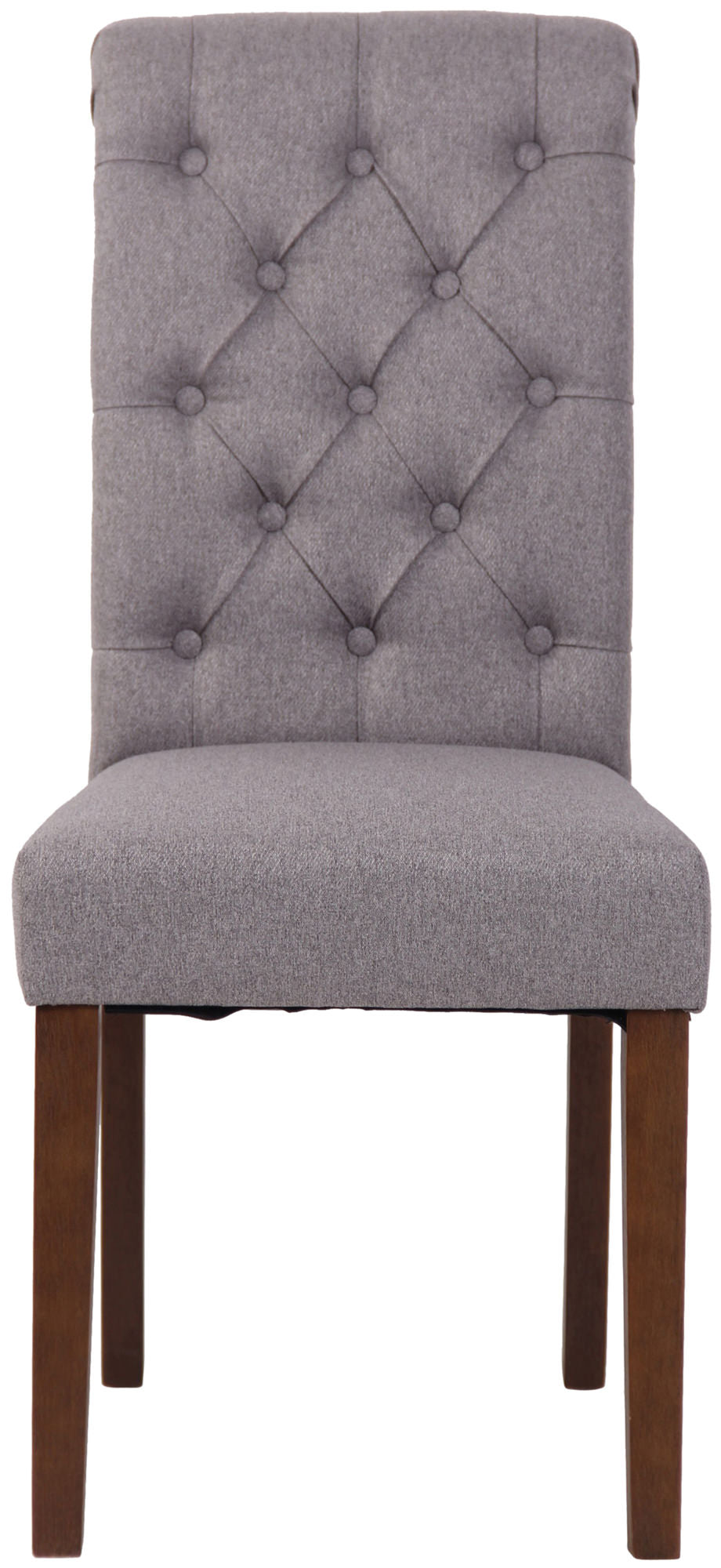 TPFLiving Esszimmerstuhl Lisbon Stoff Gestell Kautschukholz Braun TPFLiving Esszimmerstuhl Lisbon Stoff Gestell Kautschukholz Braun