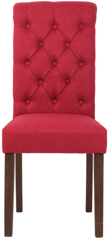 TPFLiving Esszimmerstuhl Lisbon Stoff Gestell Kautschukholz Braun TPFLiving Esszimmerstuhl Lisbon Stoff Gestell Kautschukholz Braun