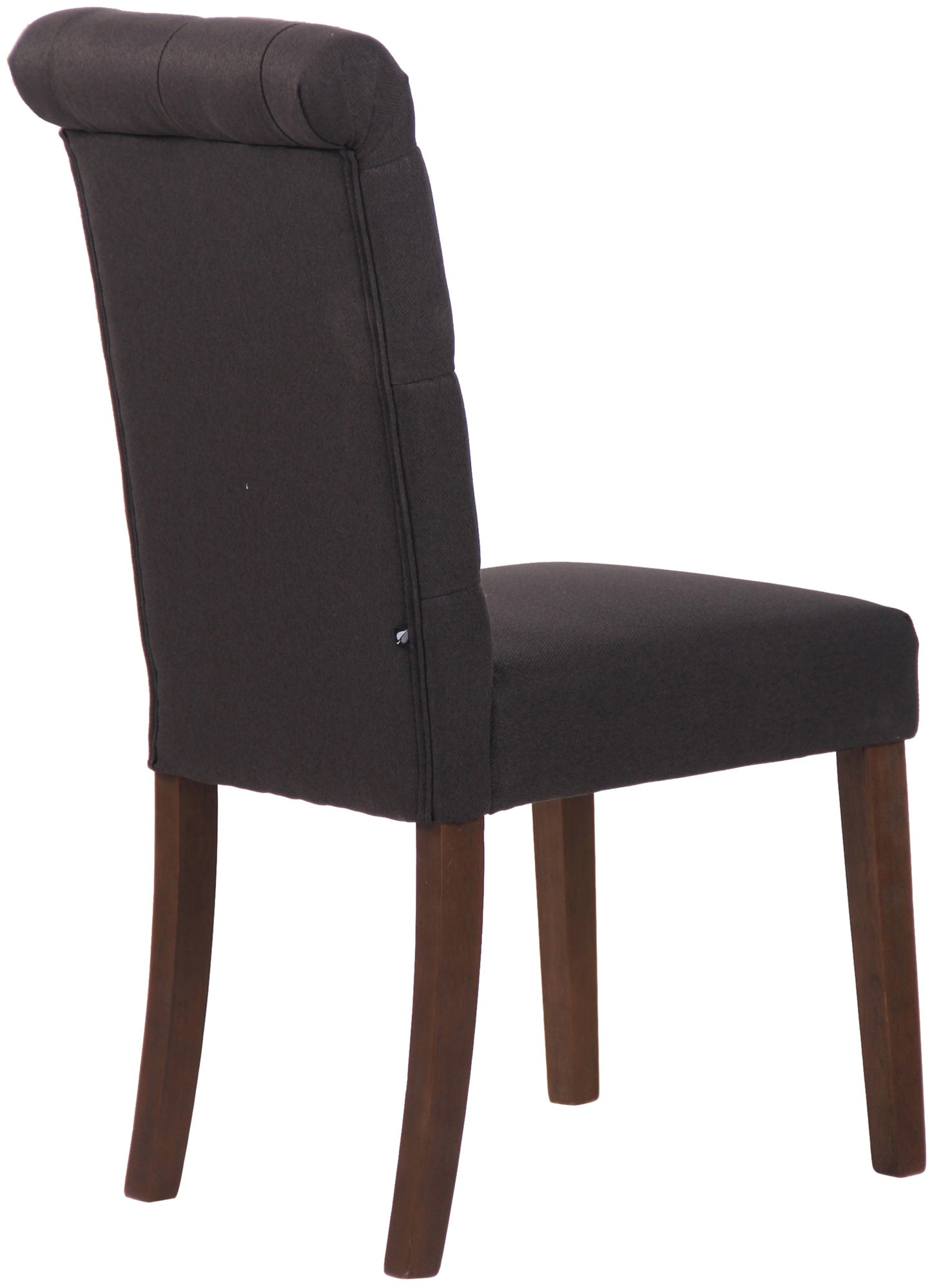 TPFLiving Esszimmerstuhl Lisbon Stoff Gestell Kautschukholz Braun TPFLiving Esszimmerstuhl Lisbon Stoff Gestell Kautschukholz Braun