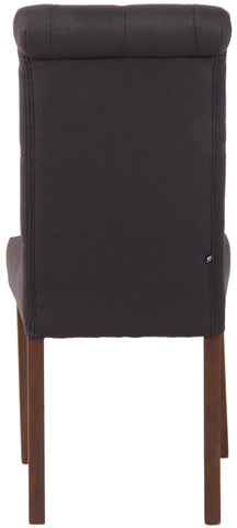 TPFLiving Esszimmerstuhl Lisbon Stoff Gestell Kautschukholz Braun TPFLiving Esszimmerstuhl Lisbon Stoff Gestell Kautschukholz Braun