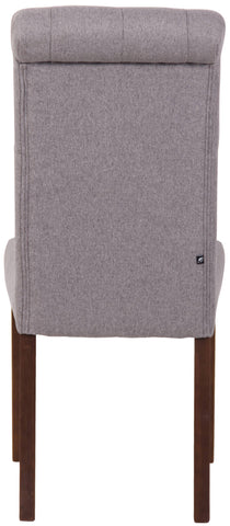 TPFLiving Esszimmerstuhl Lisbon Stoff Gestell Kautschukholz Braun TPFLiving Esszimmerstuhl Lisbon Stoff Gestell Kautschukholz Braun