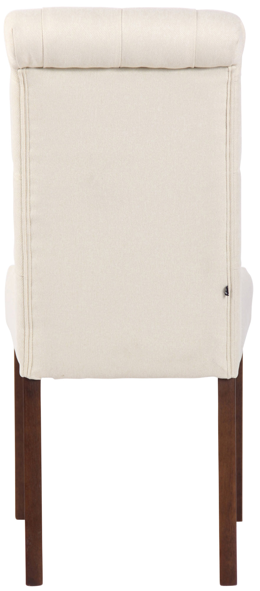 TPFLiving Esszimmerstuhl Lisbon Stoff Gestell Kautschukholz Braun TPFLiving Esszimmerstuhl Lisbon Stoff Gestell Kautschukholz Braun