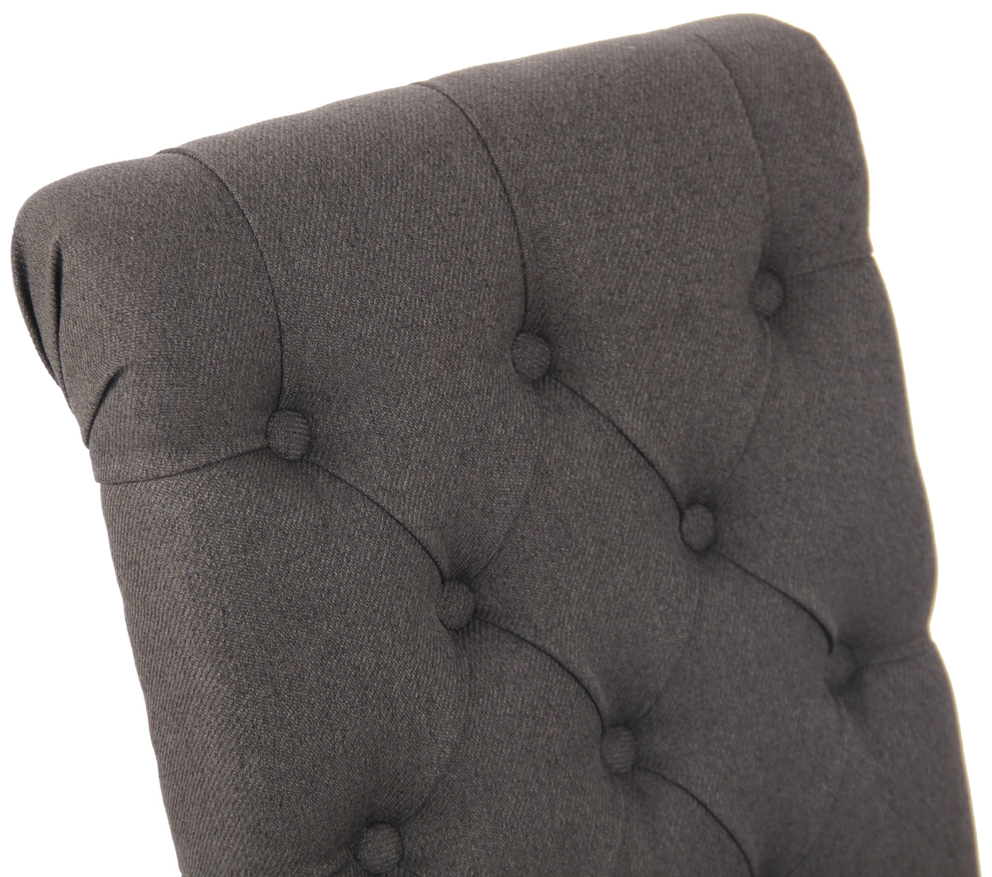 TPFLiving Esszimmerstuhl Lisbon Stoff Gestell Kautschukholz Braun TPFLiving Esszimmerstuhl Lisbon Stoff Gestell Kautschukholz Braun