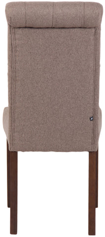 TPFLiving Esszimmerstuhl Lisbon Stoff Gestell Kautschukholz Braun TPFLiving Esszimmerstuhl Lisbon Stoff Gestell Kautschukholz Braun